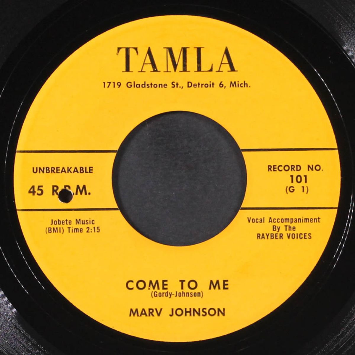 come to me / whisper by MARV JOHNSON