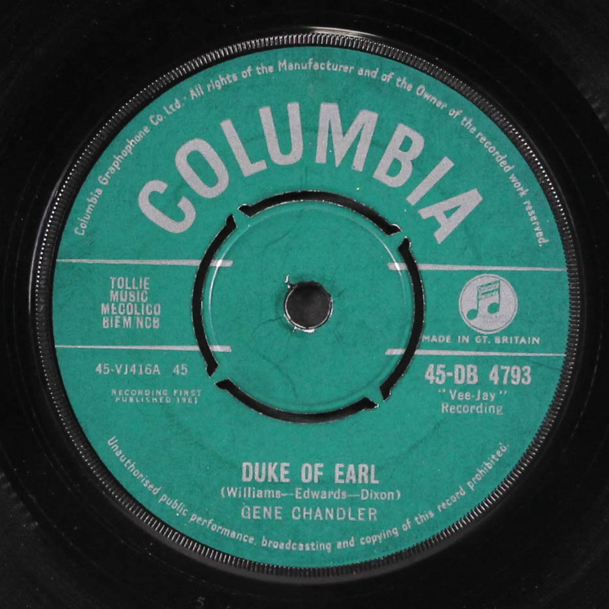 duke of earl / kissin' in the kitchen by GENE CHANDLER