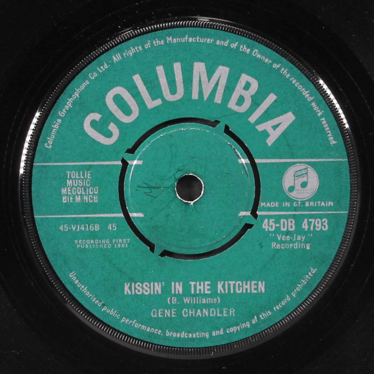 duke of earl / kissin' in the kitchen by GENE CHANDLER