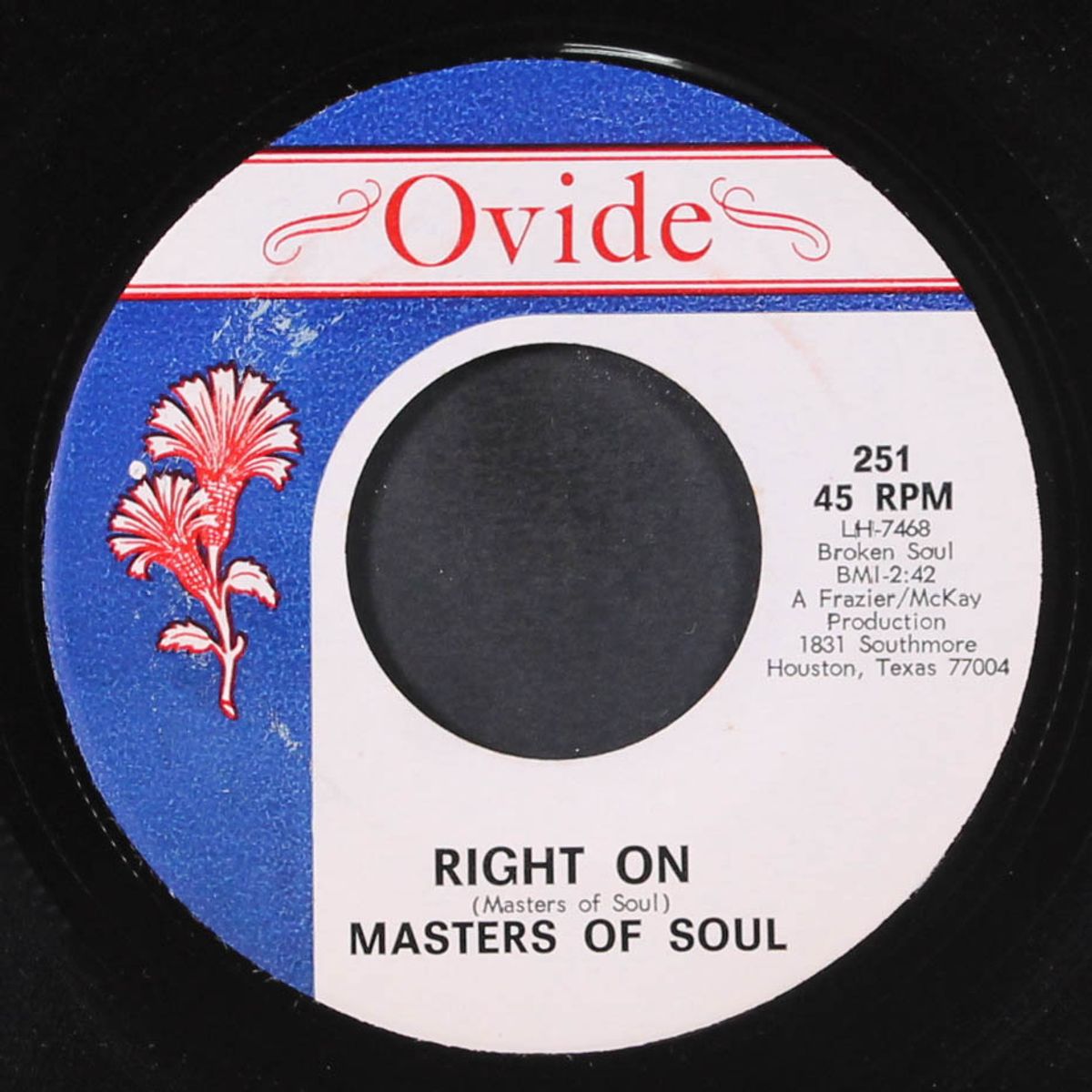 the vow / right on by MASTERS OF SOUL