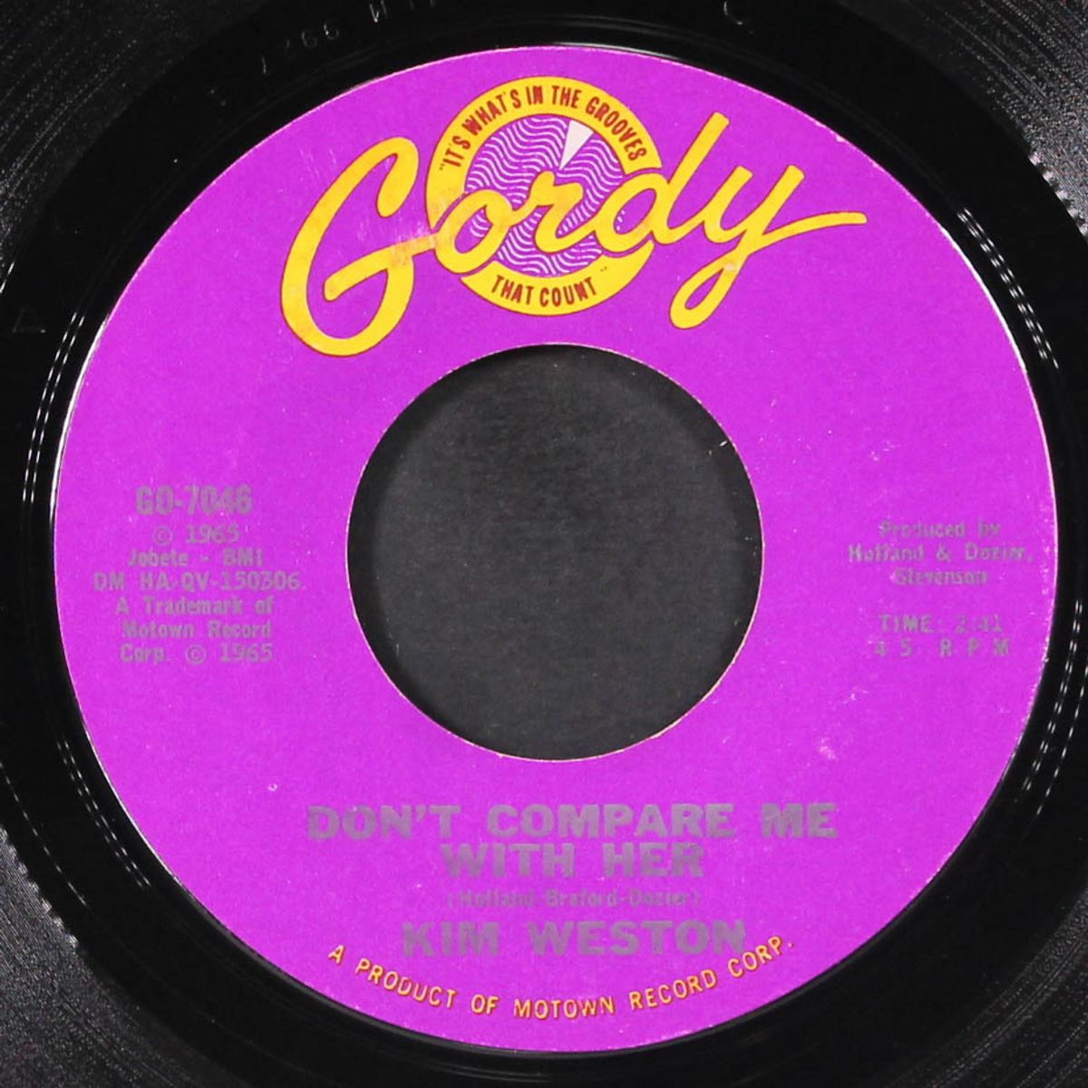 take me in your arms / don't compare me with her by KIM WESTON