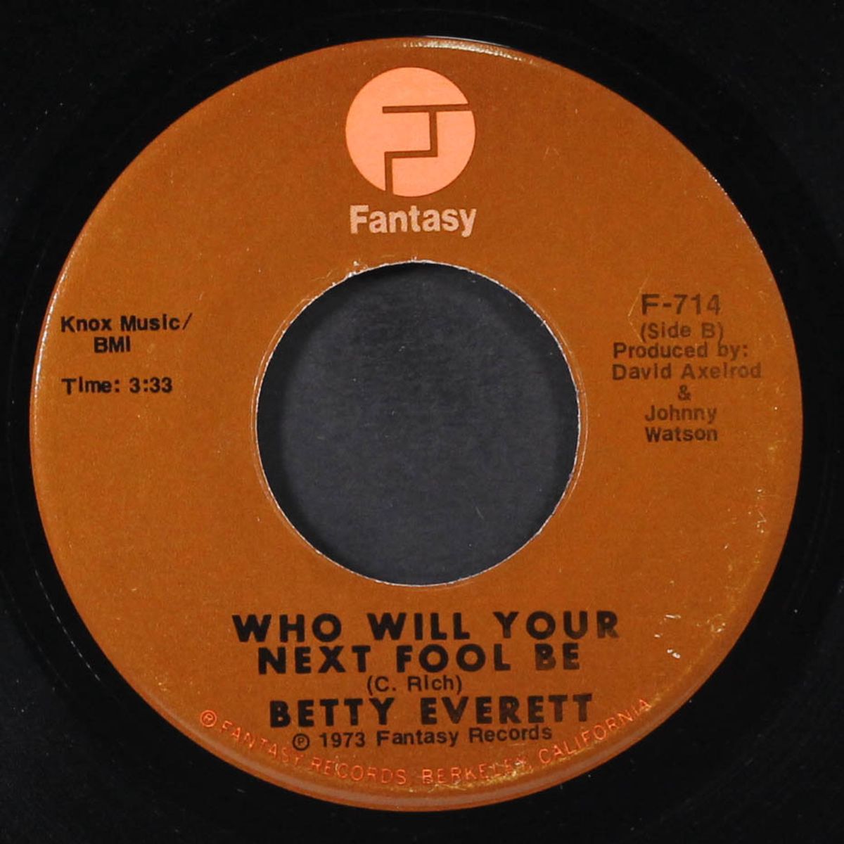 sweet dan / who will your next fool be by BETTY EVERETT