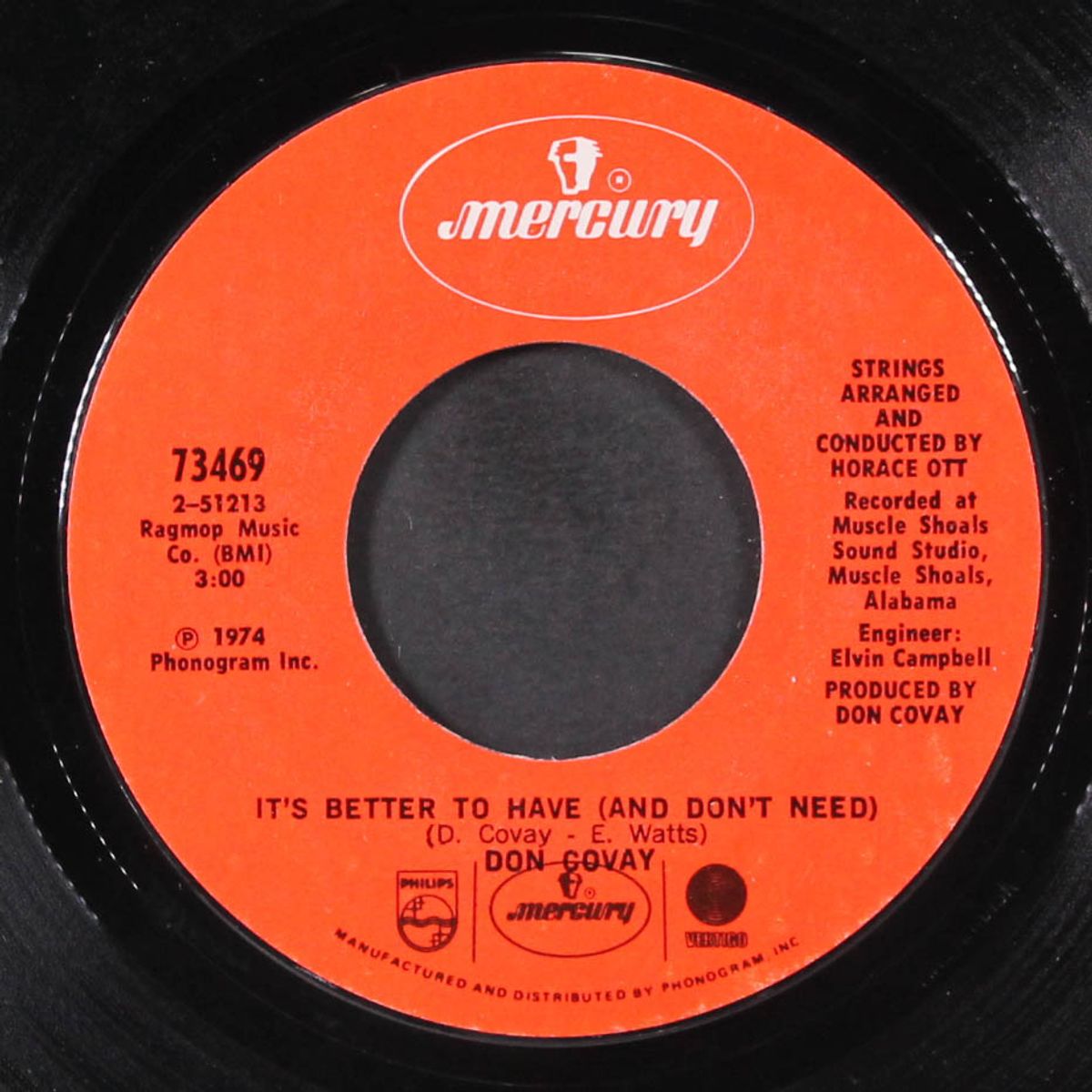 it's better to have (and don't need) by DON COVAY