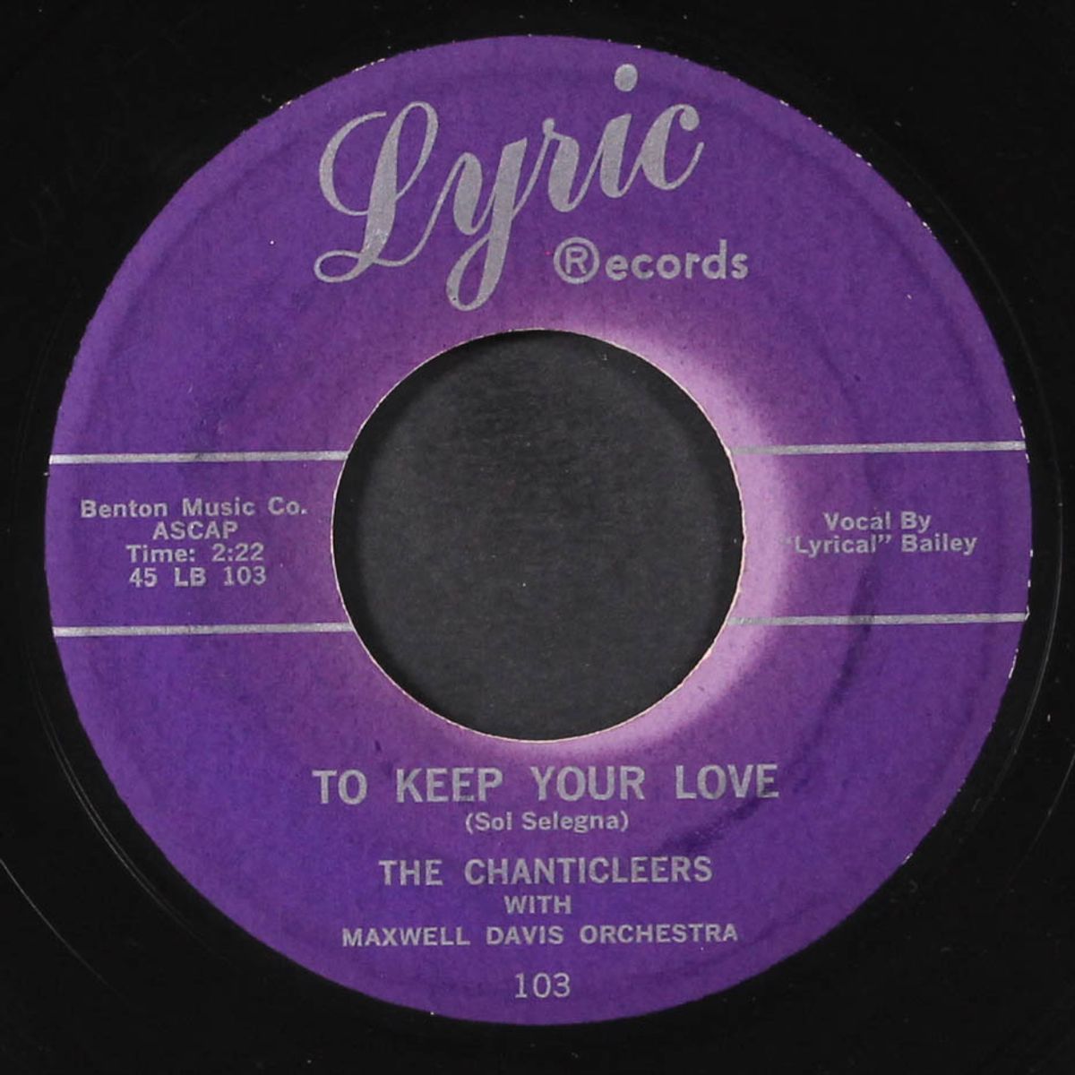 daddy must be / to keep your love by CHANTICLEERS