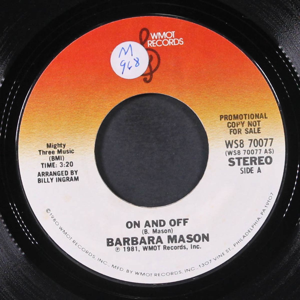 on and off / same by BARBARA MASON