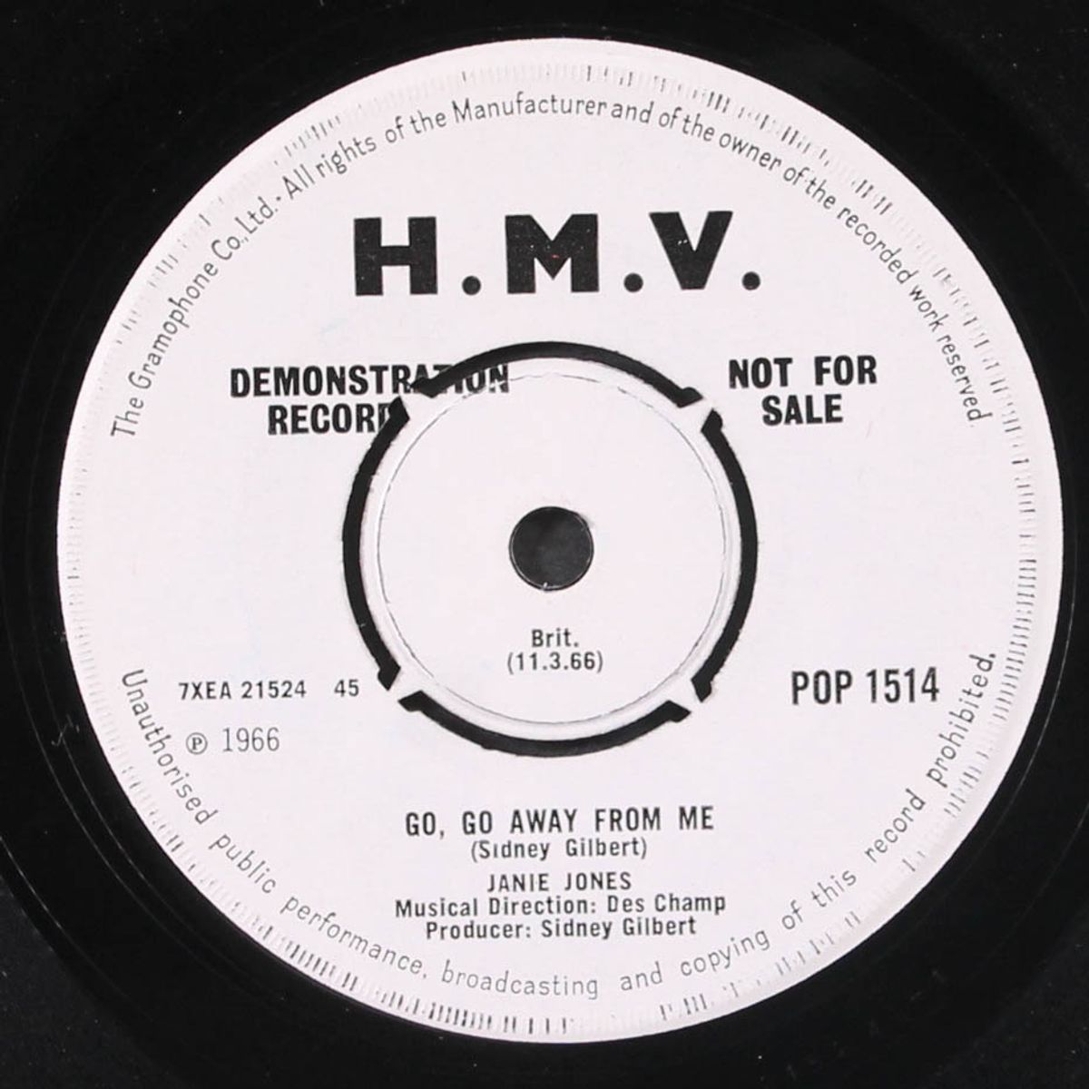 gunning for you / go, go away from me by JANIE JONES