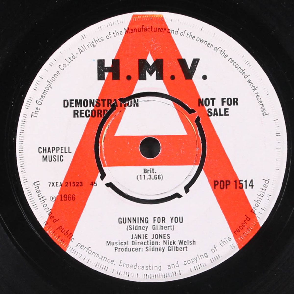 gunning for you / go, go away from me by JANIE JONES