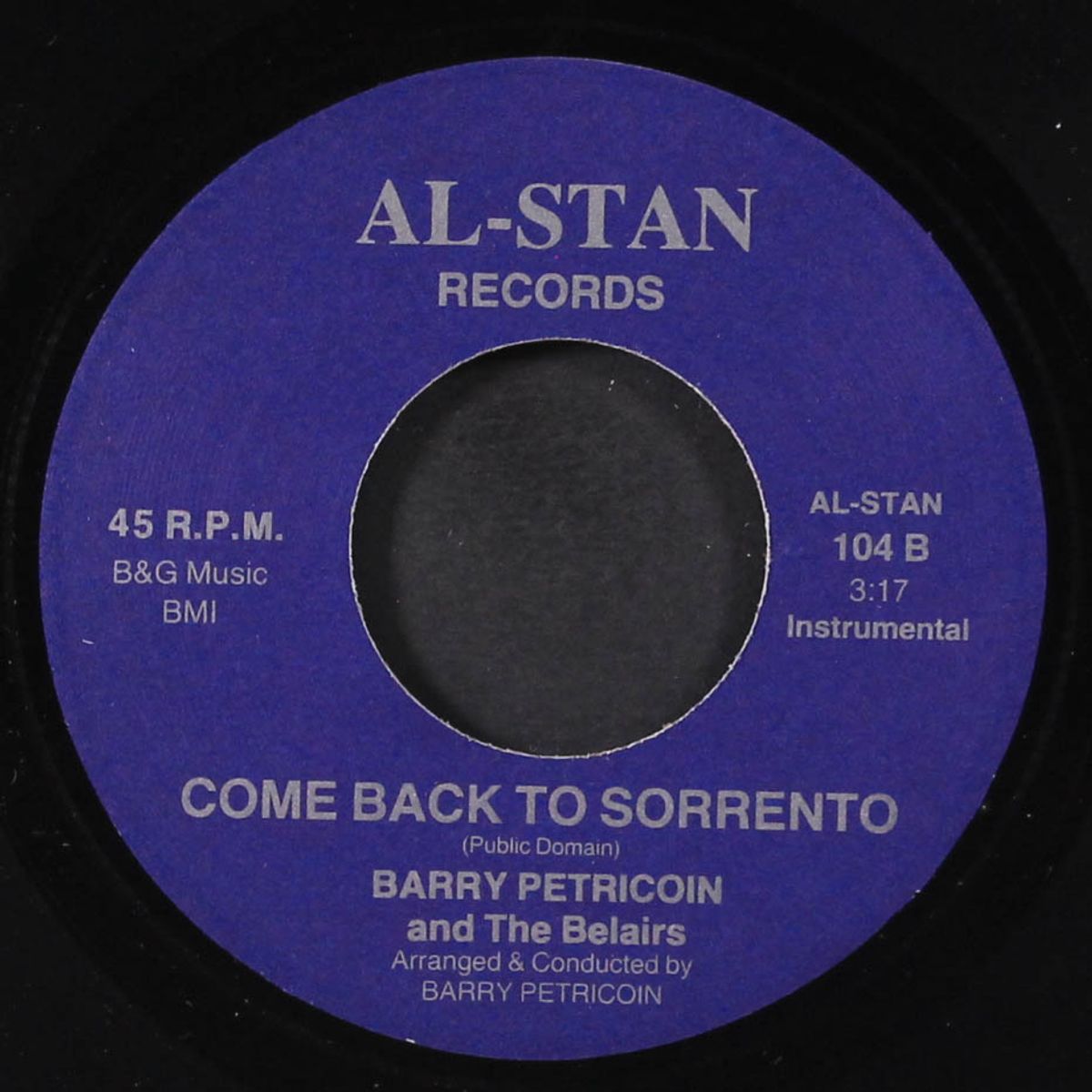 pretty little angel / come back to sorrento by BARRY PETRICOIN & BELAIRS
