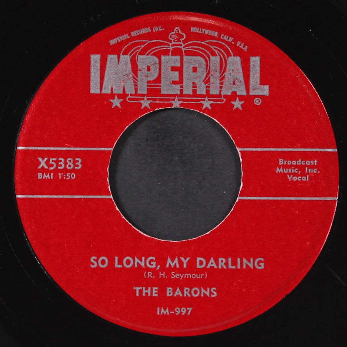 so long, my darling / cryin' for you baby by BARONS