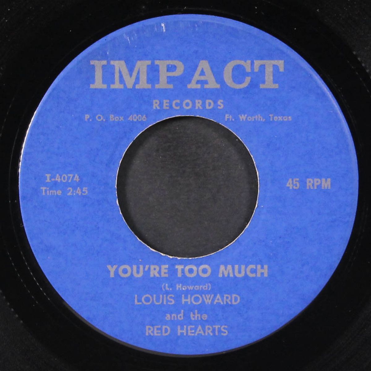 i've got the feeling / you're too much by LOUIS HOWARD & RED HEARTS