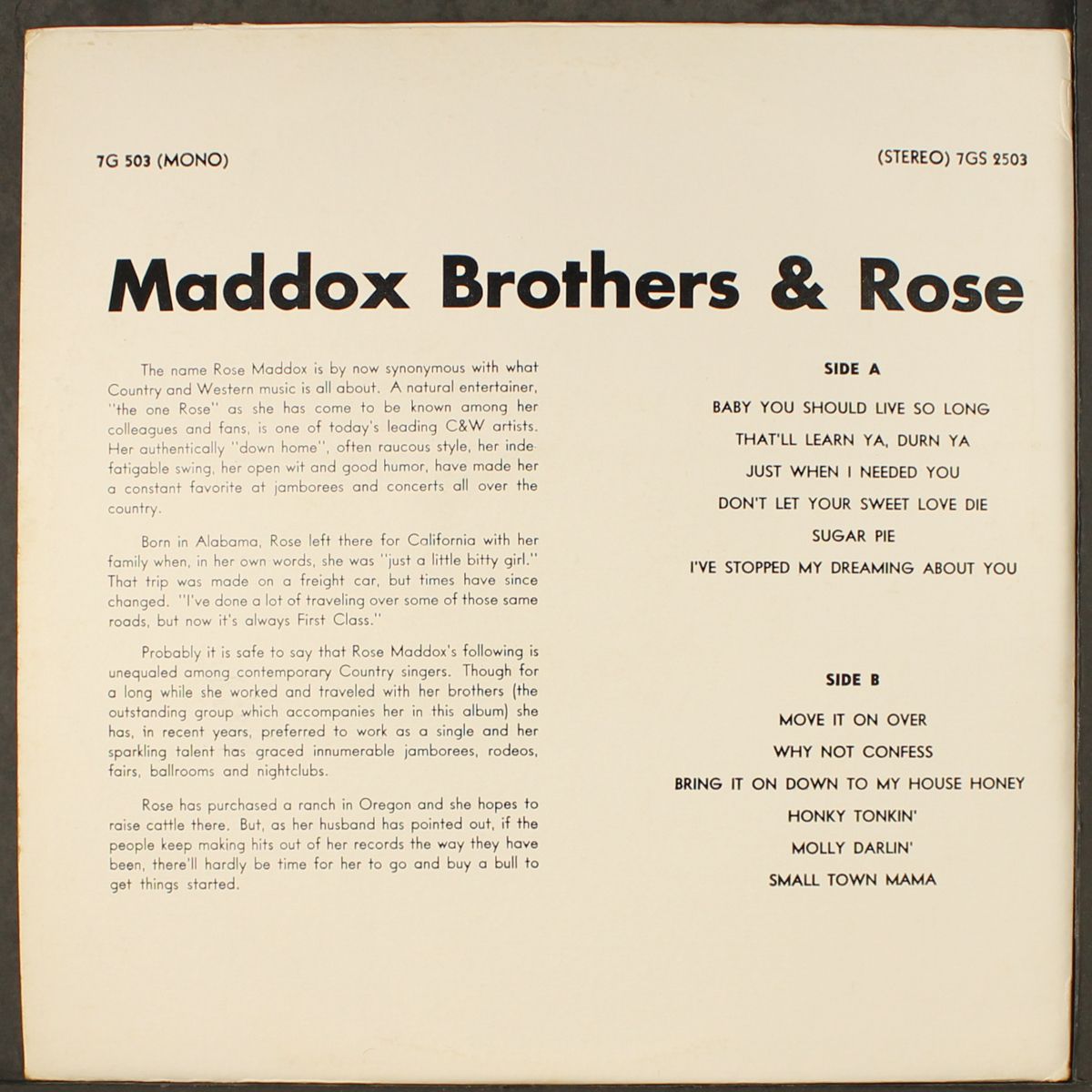 maddox brothers & rose by MADDOX BROTHERS & ROSE