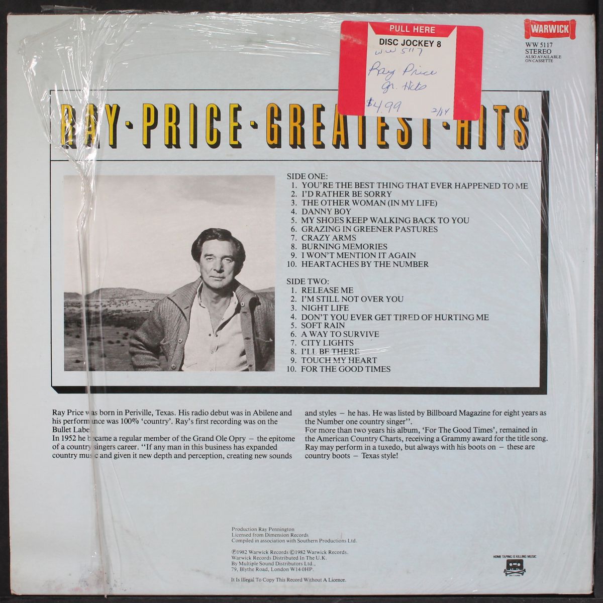 greatest hits by RAY PRICE