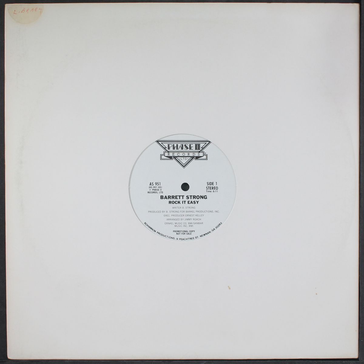 rock it easy / same by BARRETT STRONG