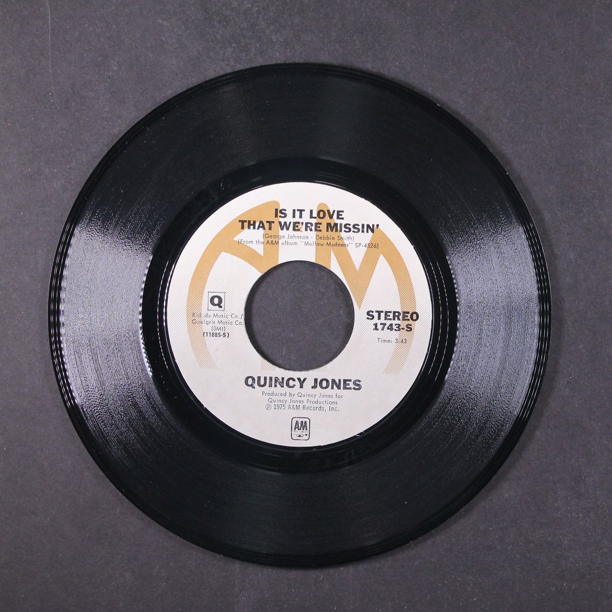 is it the love we're missing / cry baby by QUINCY JONES
