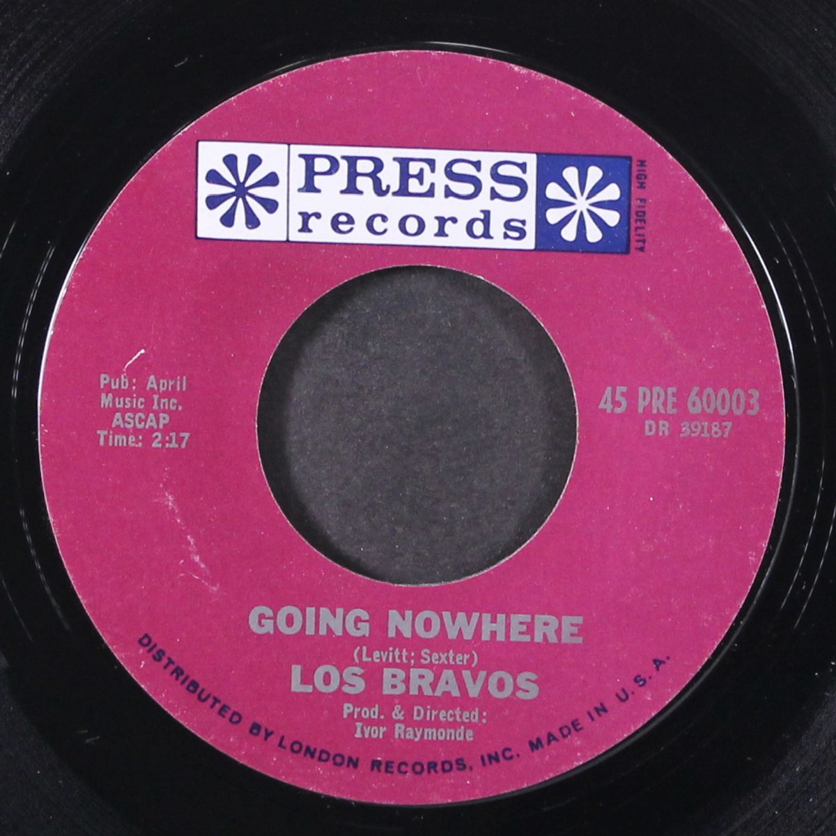 brand new baby / going nowhere by LOS BRAVOS