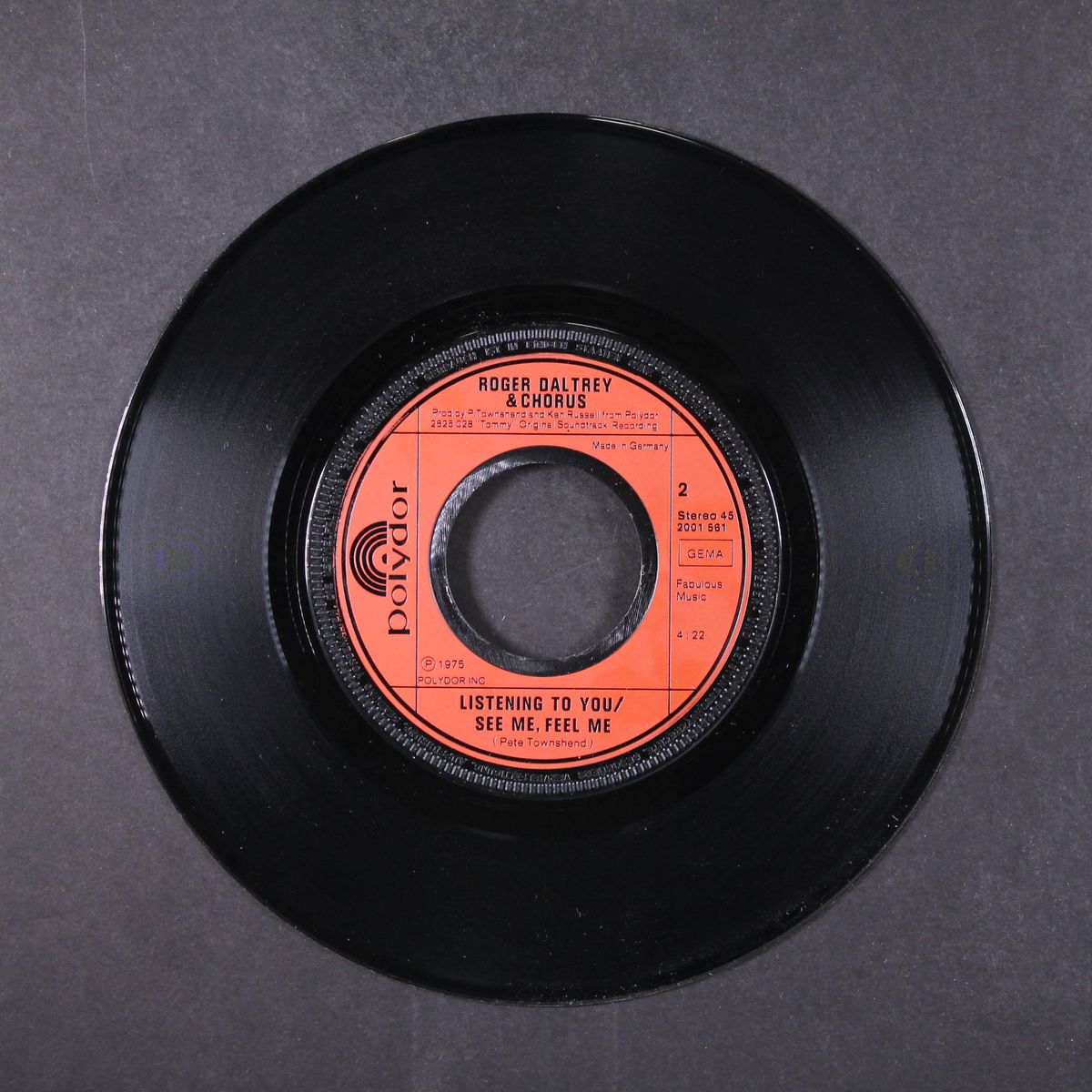 listening to you / see me feel me / overture from tommy by PETE TOWNSHEND