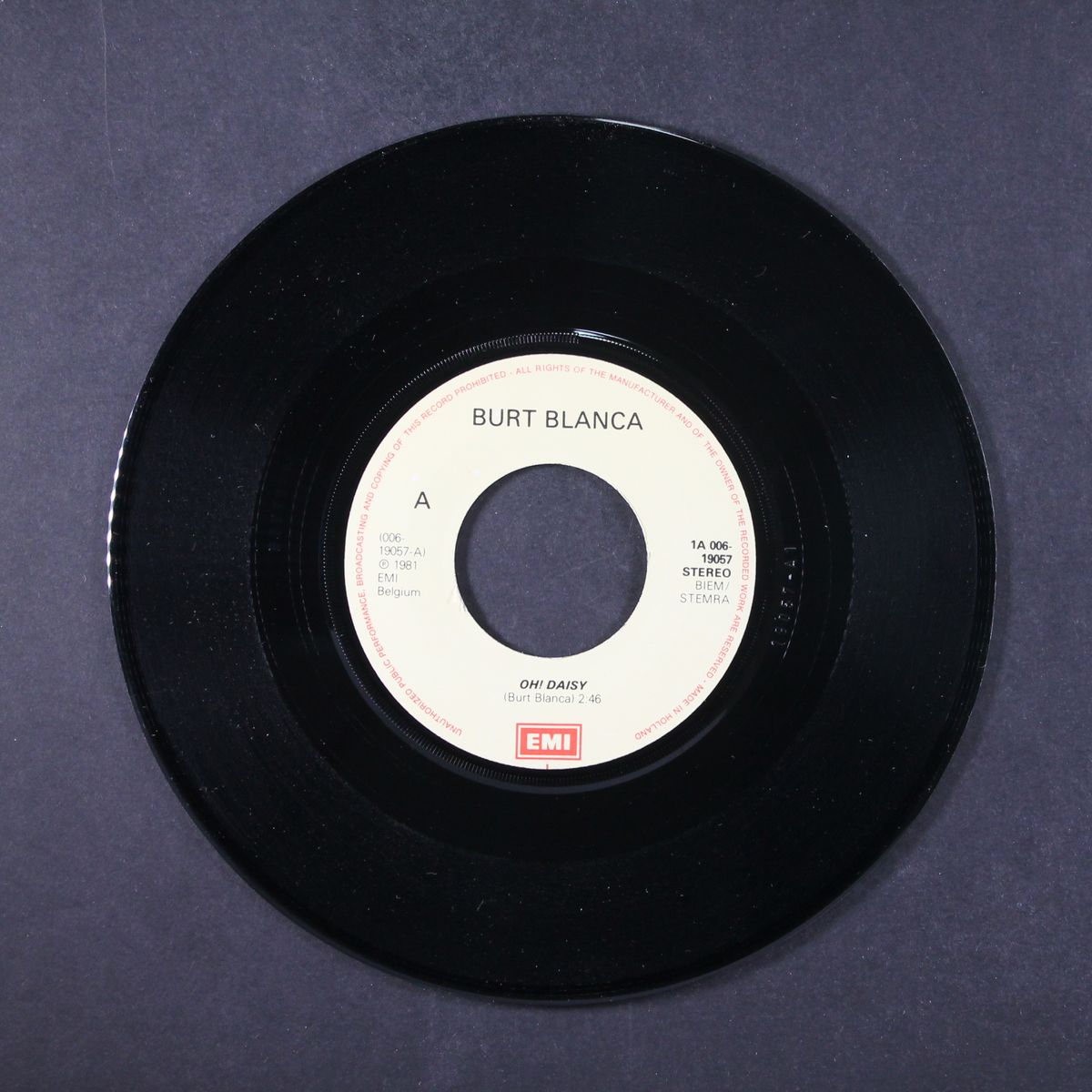 oh! daisy / i'll always stay by BURT BLANCA