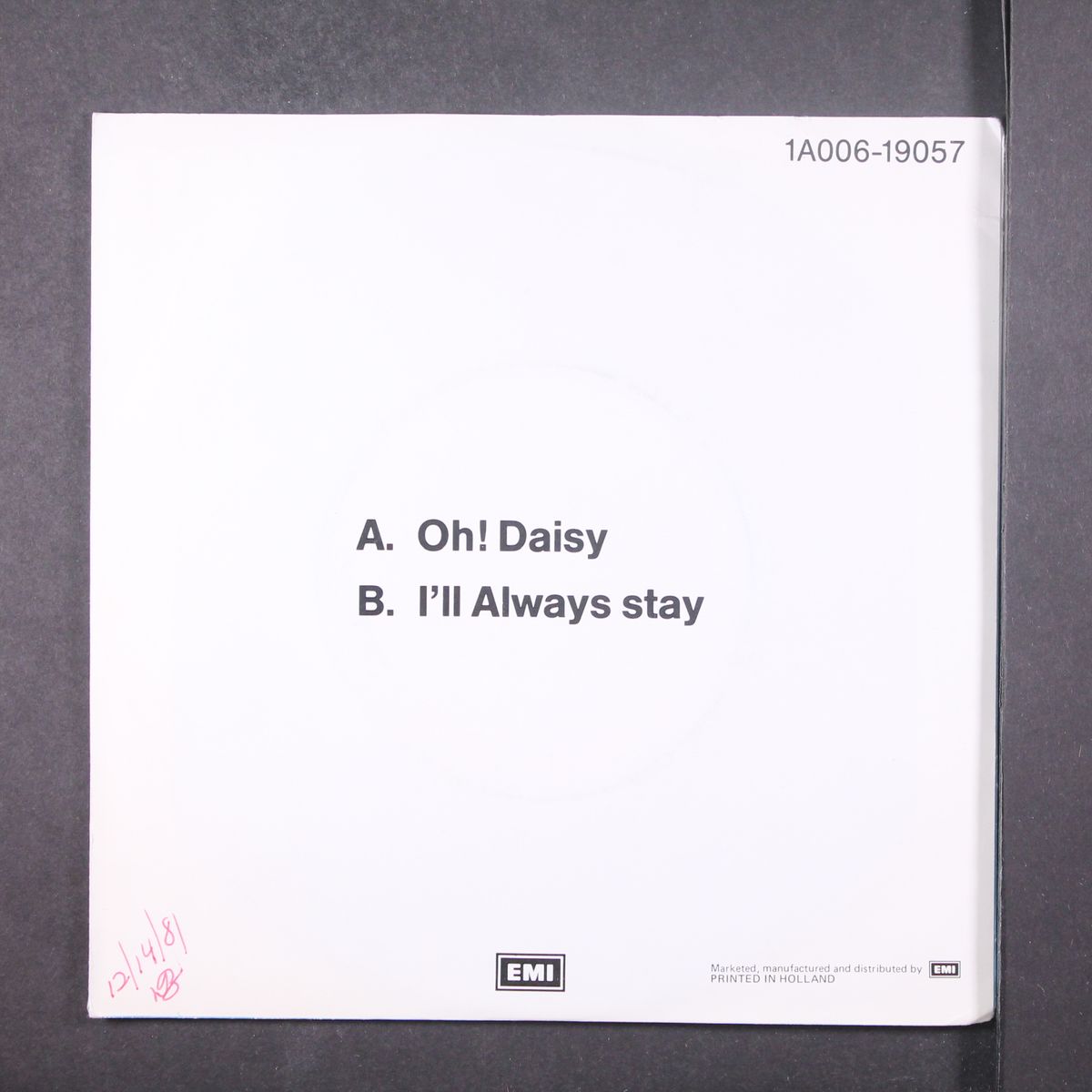 oh! daisy / i'll always stay by BURT BLANCA