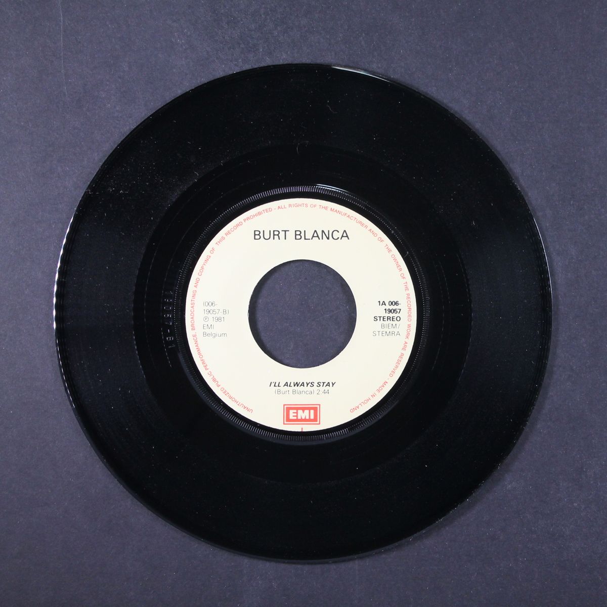 oh! daisy / i'll always stay by BURT BLANCA