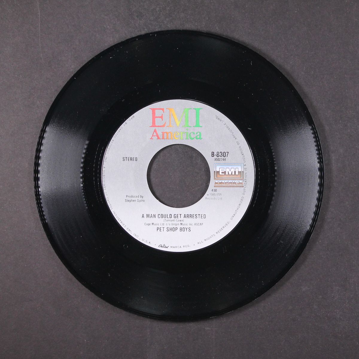 west end girls / a man could get arrested by PET SHOP BOYS