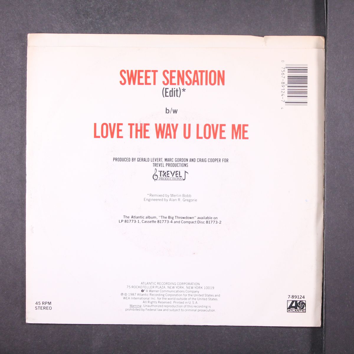 sweet sensation / love the way u love me by LEVERT