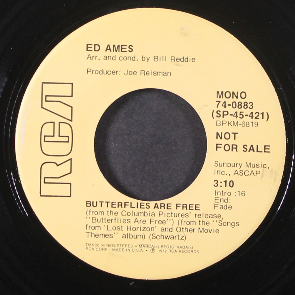 butterflies are free by ED AMES