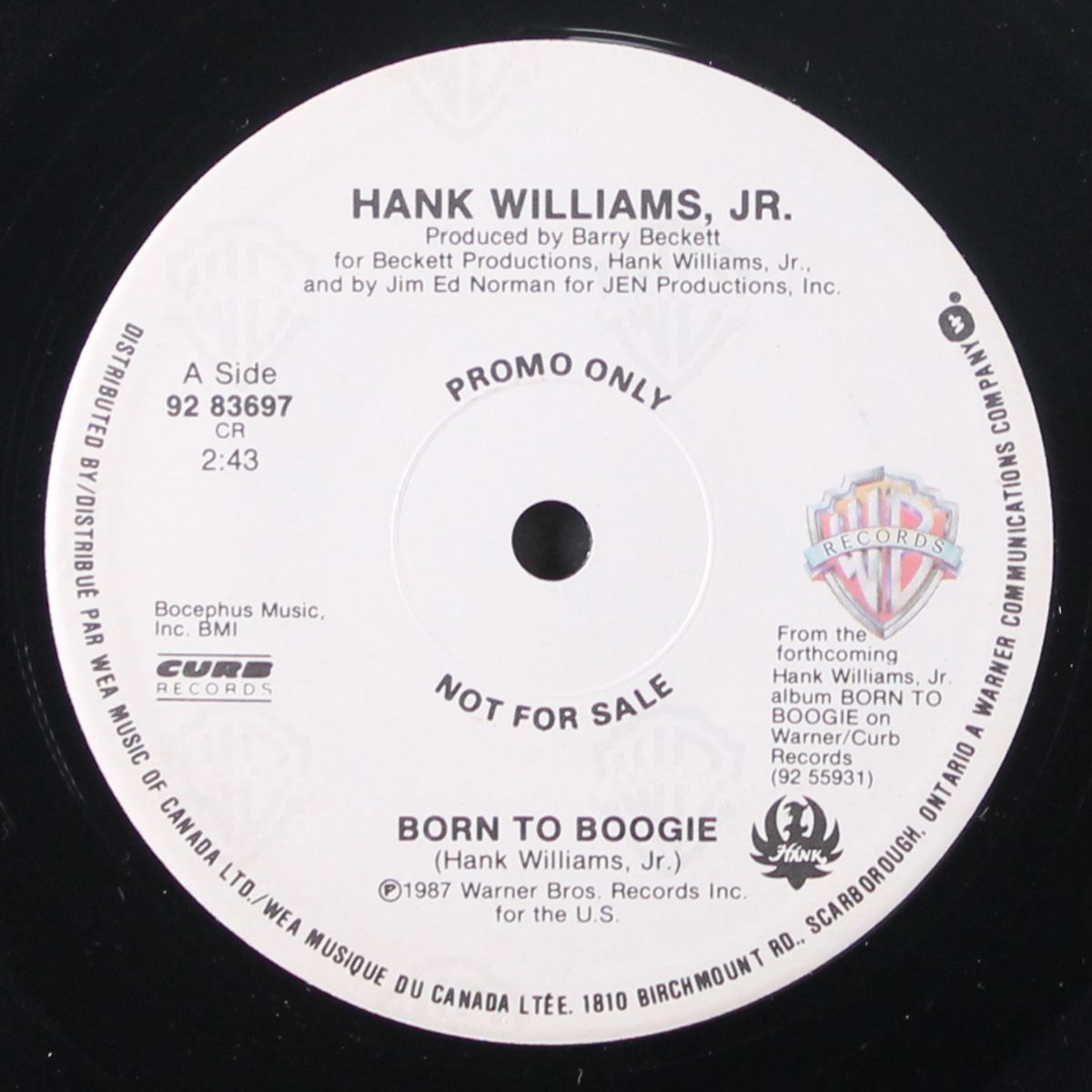 born to boogie by HANK WILLIAMS JR.