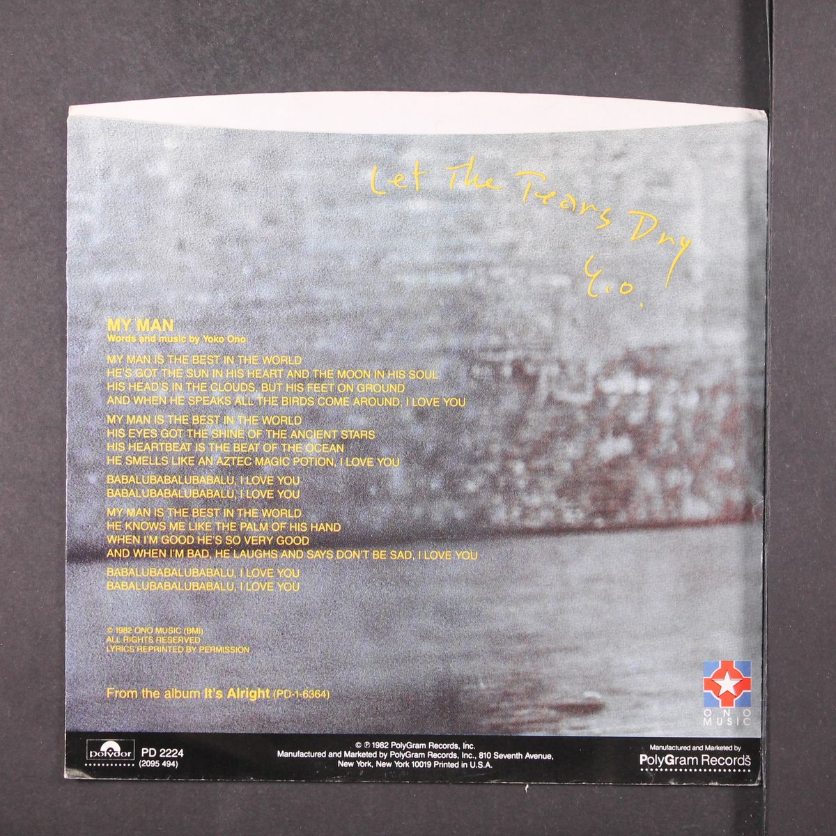 my man by YOKO ONO
