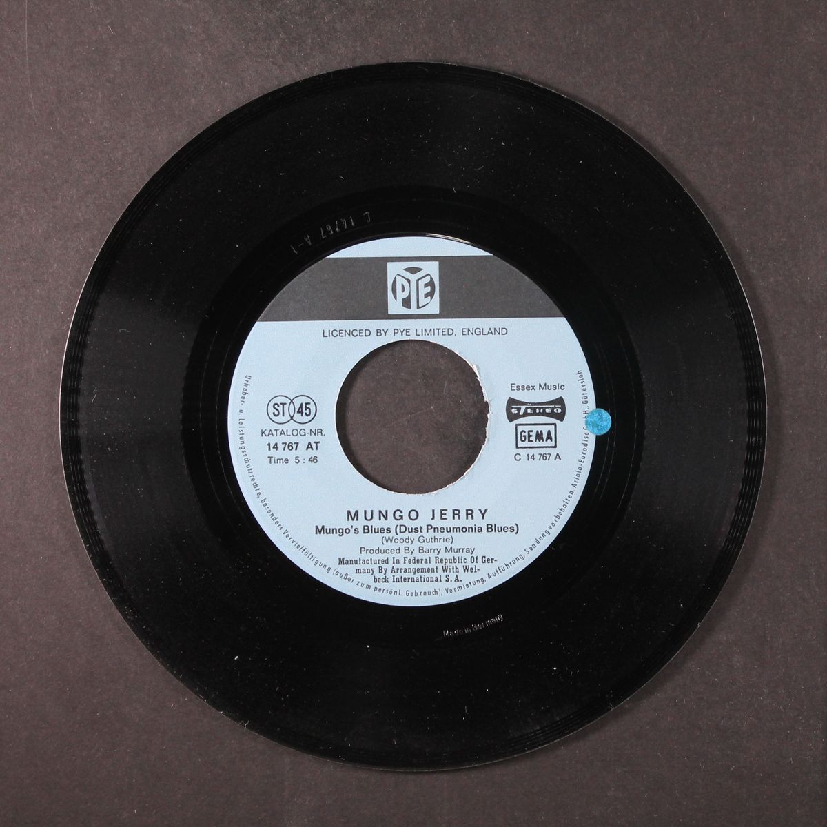 mungo's blues by MUNGO JERRY
