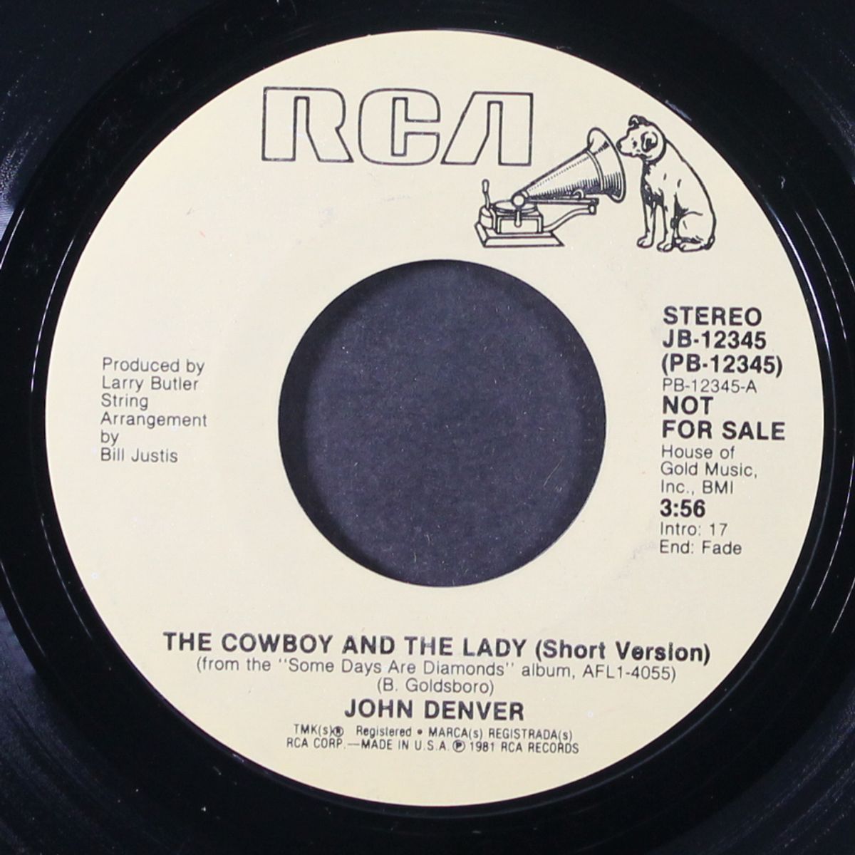 the cowboy and the lady / short by JOHN DENVER