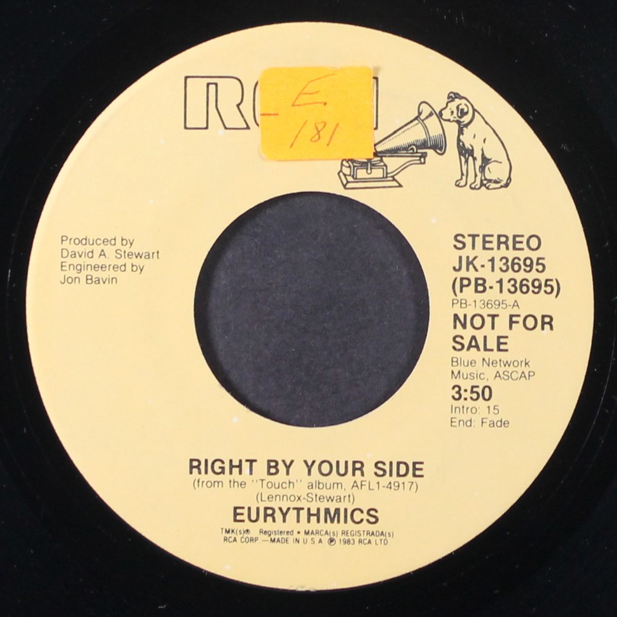 right by your side / same by EURYTHMICS