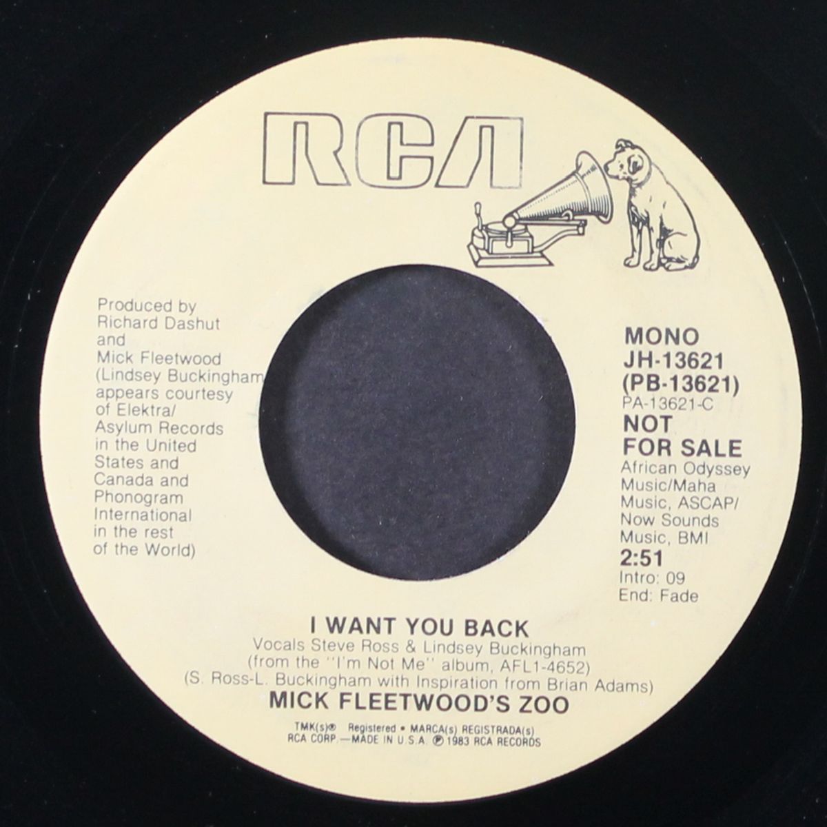 i want you back / mono by MICK FLEETWOOD'S ZOO