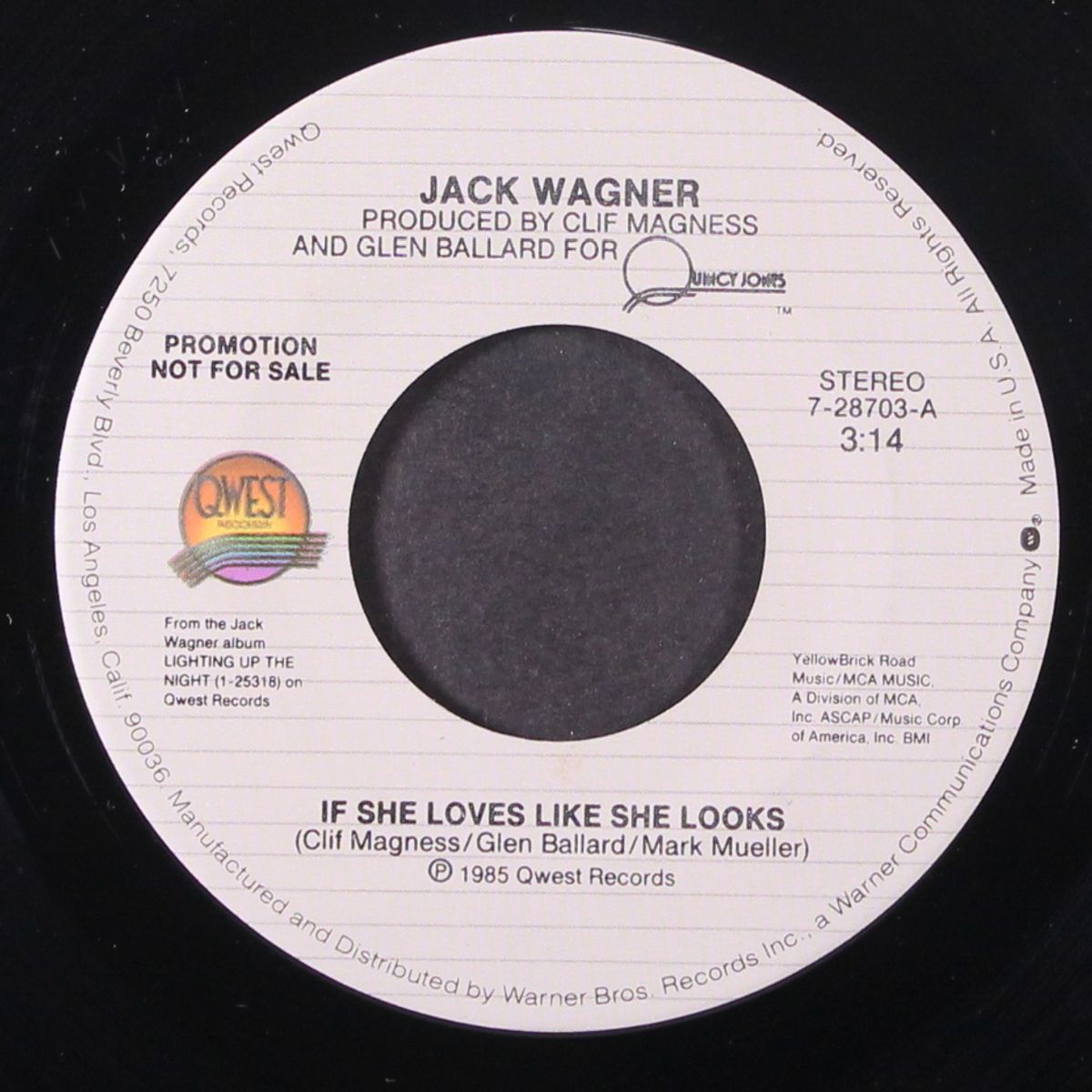 if she loves like she looks / same by JACK WAGNER