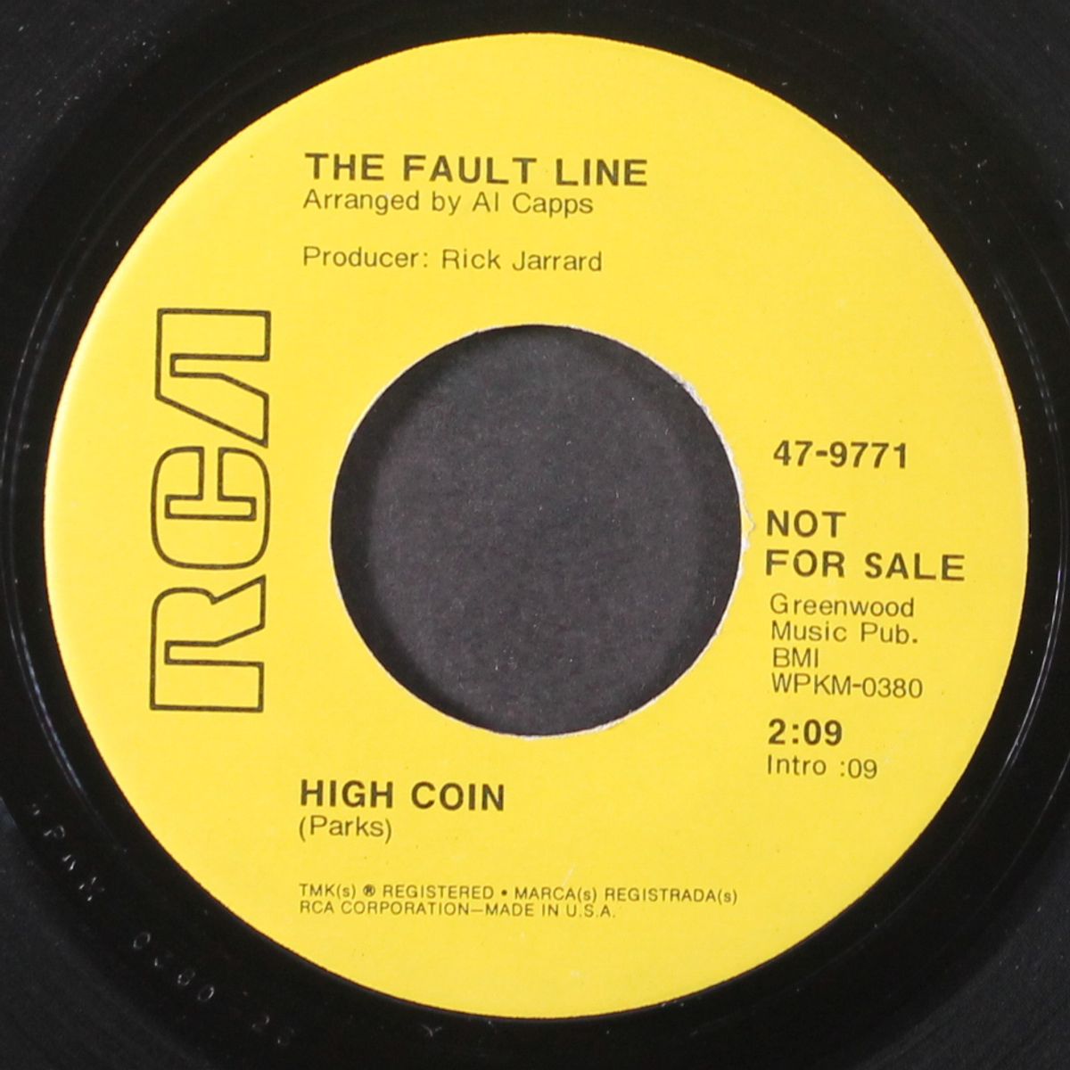 high coin / did you hear about the end of the world by FAULT LINE