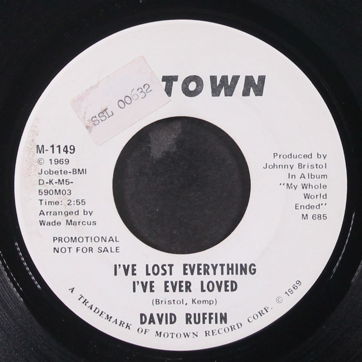 i've lost everything i've ever loved / same by DAVID RUFFIN