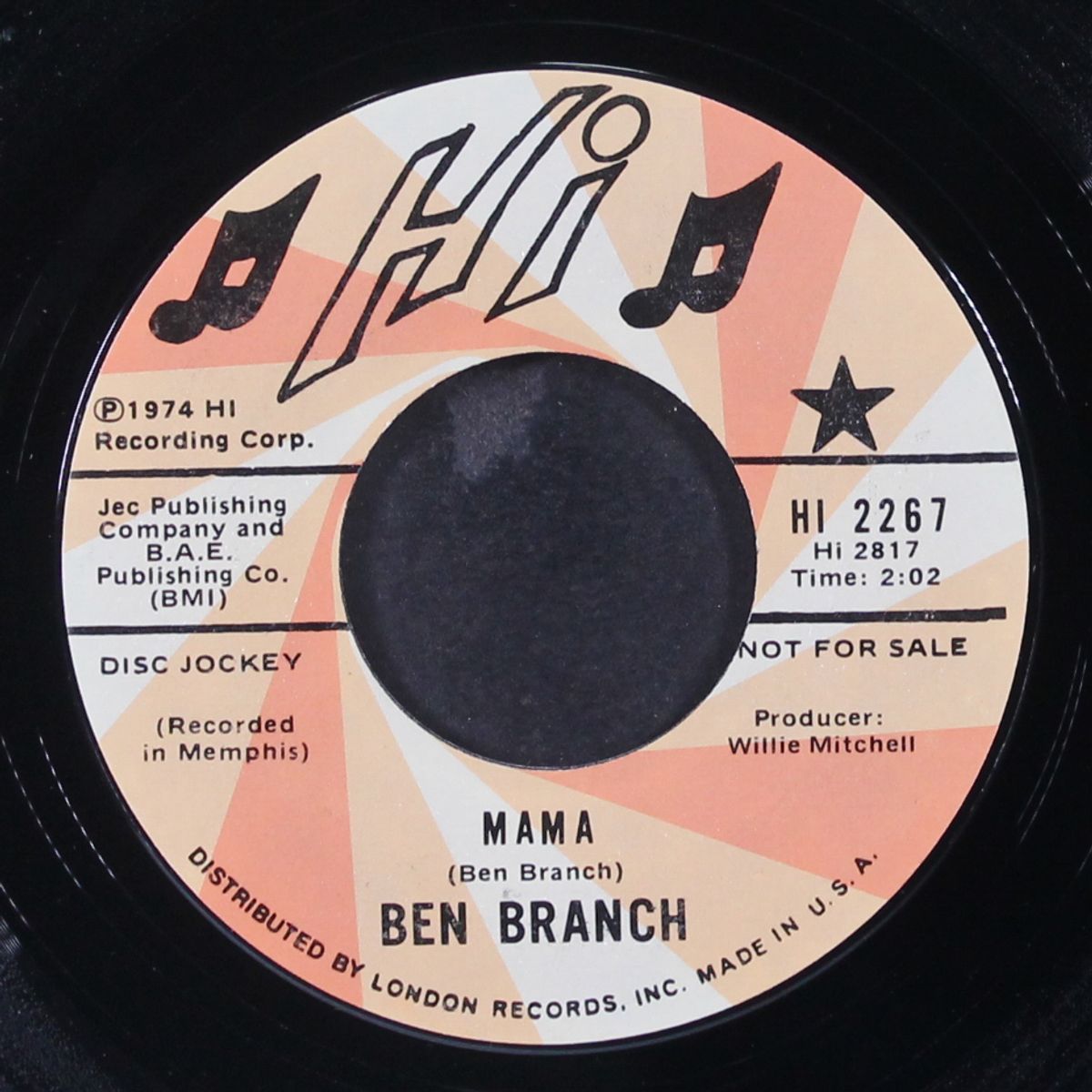 i wish you were here / mama by BEN BRANCH
