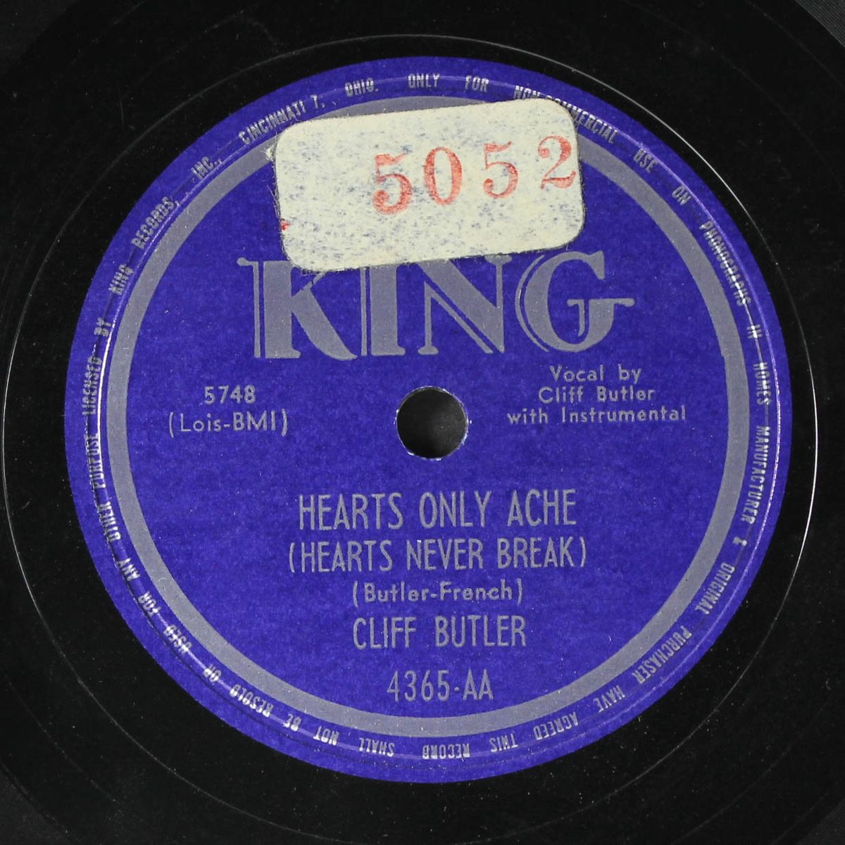 gold diggin' baby / hearts only ache by CLIFF BUTLER