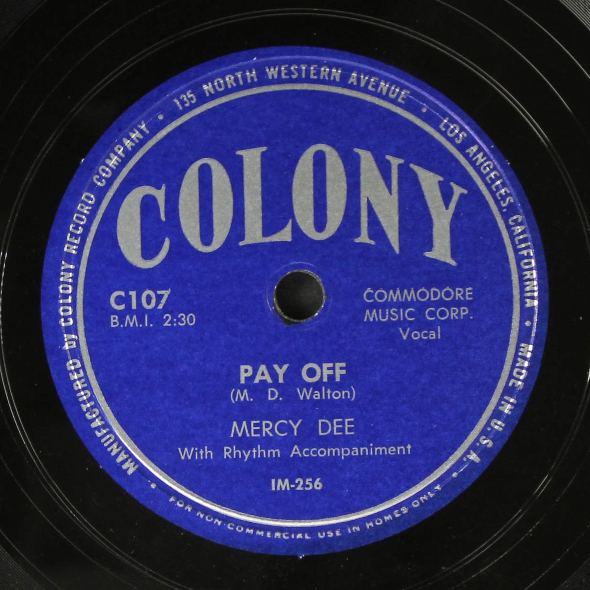 old fashioned ways / pay off by MERCY DEE