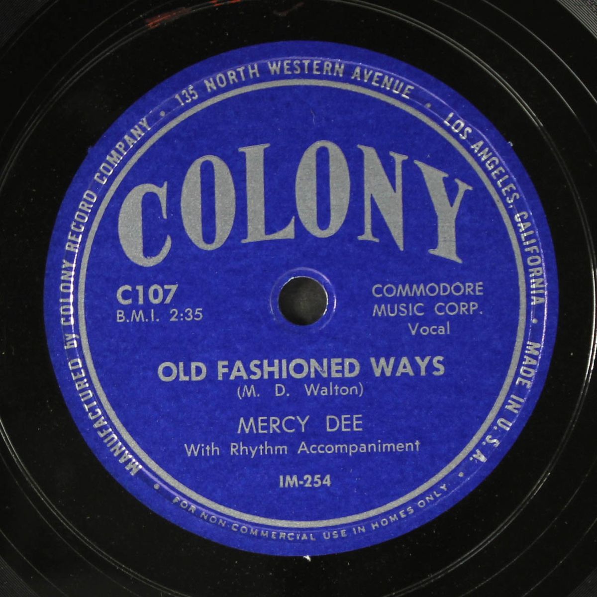 old fashioned ways / pay off by MERCY DEE