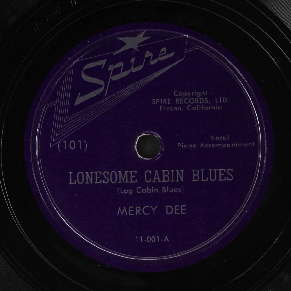 baba-du-lay fever / lonesome cabin blues by MERCY DEE
