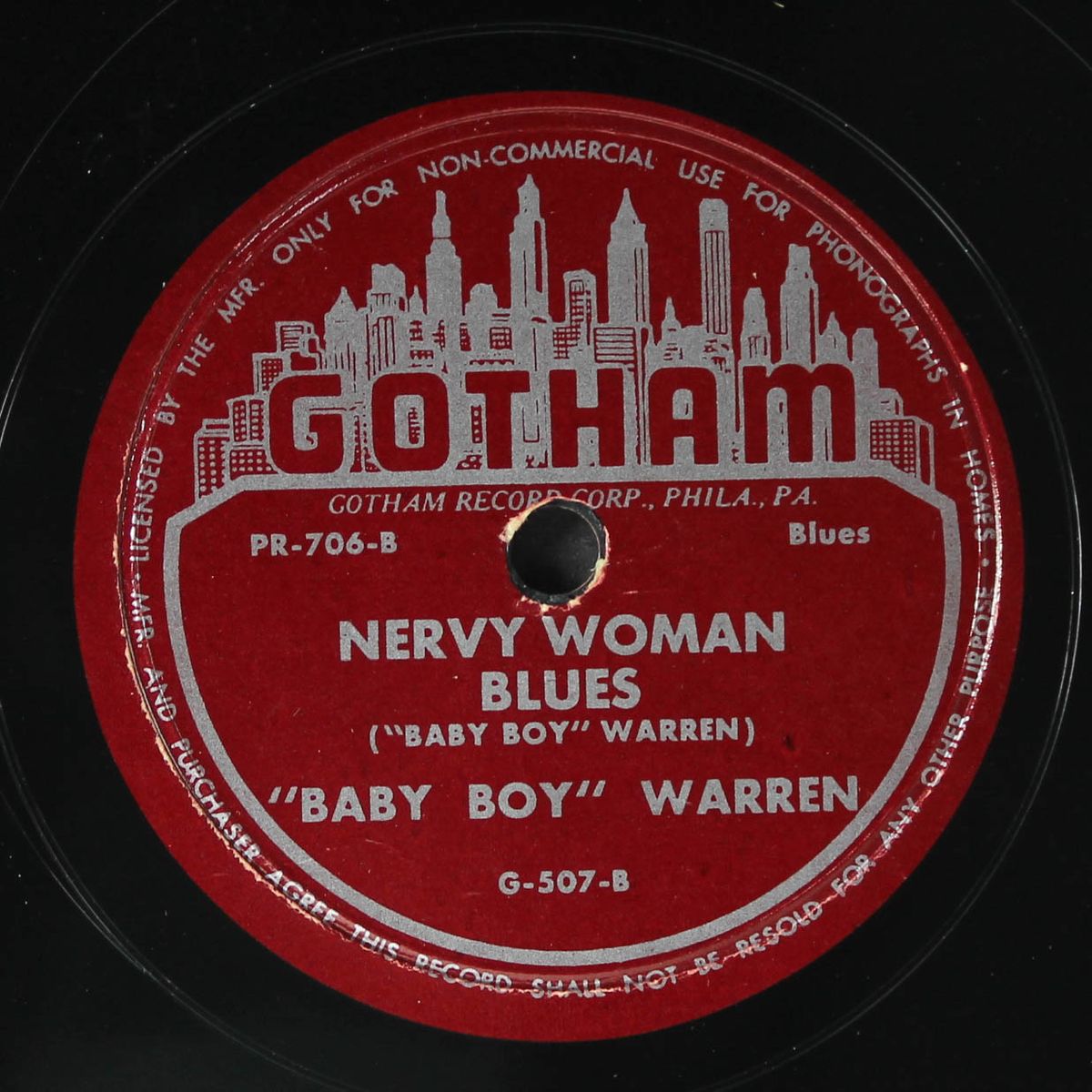 nervy woman blues / my special friend blues by BABY BOY WARREN