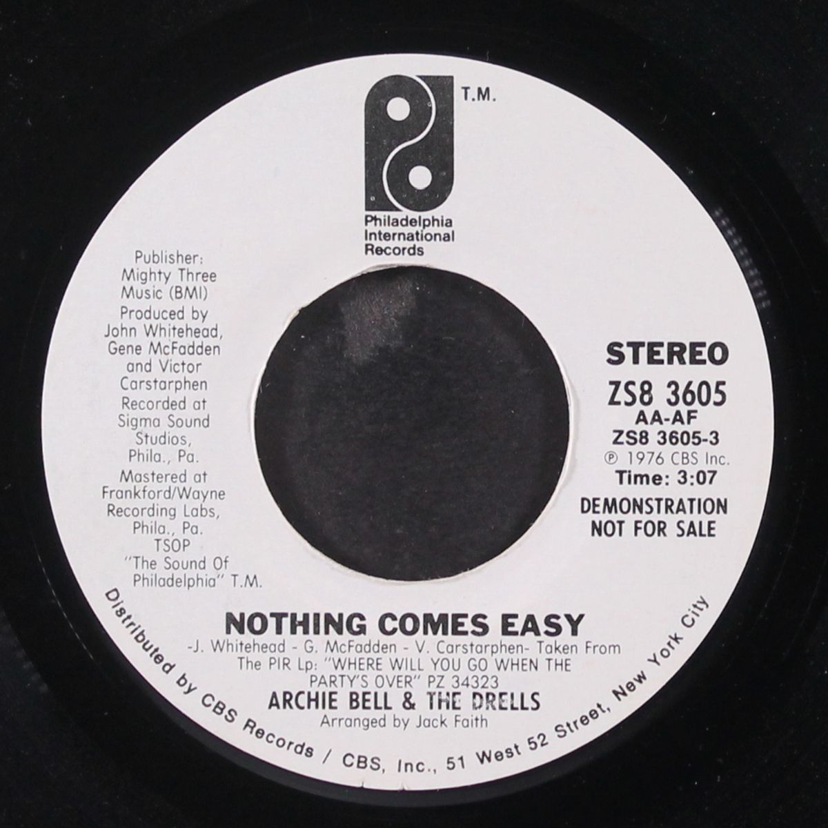 nothing comes easy / mono by ARCHIE BELL & DRELLS