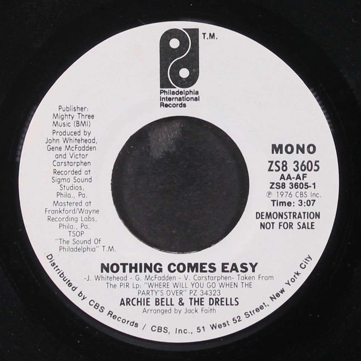 nothing comes easy / mono by ARCHIE BELL & DRELLS