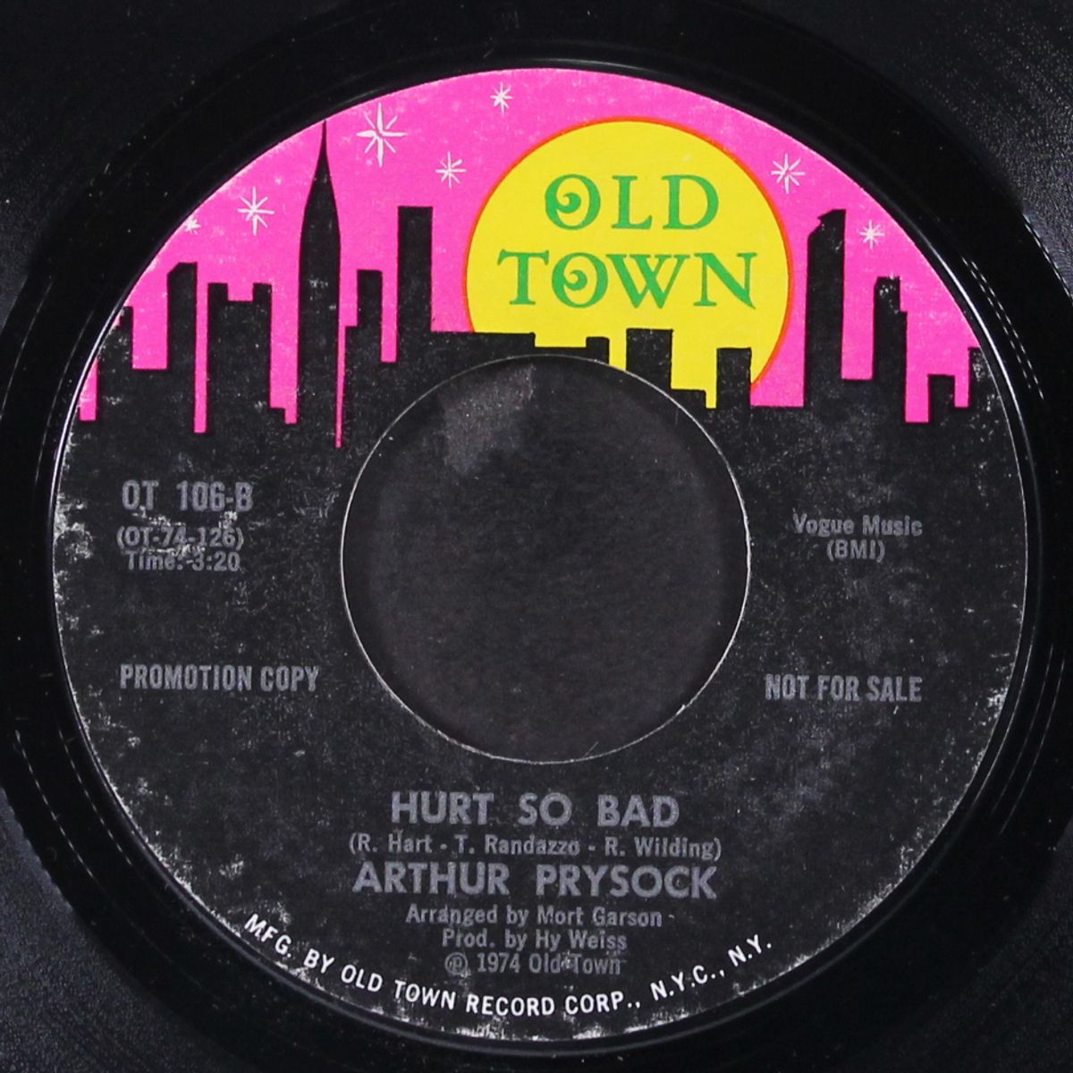 hurt so bad / love makes it right by ARTHUR PRYSOCK