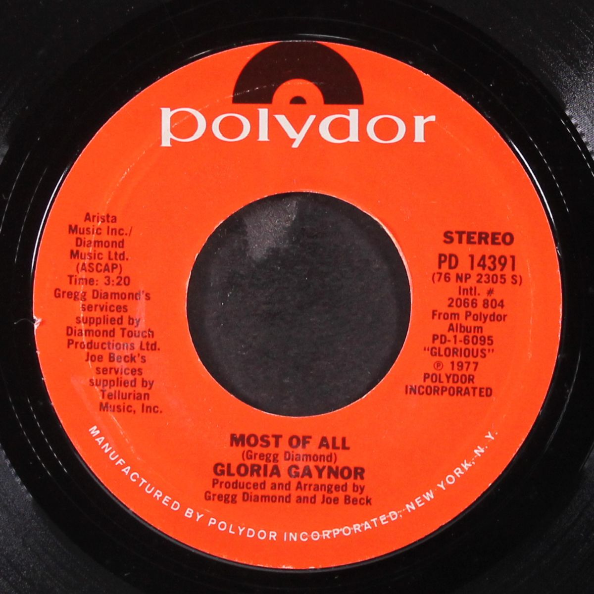 most of all / so much love by GLORIA GAYNOR