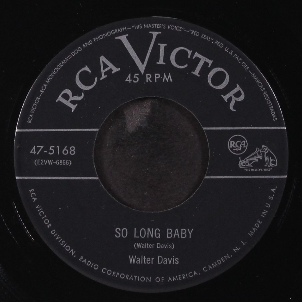 so long baby / what may your trouble be by WALTER DAVIS
