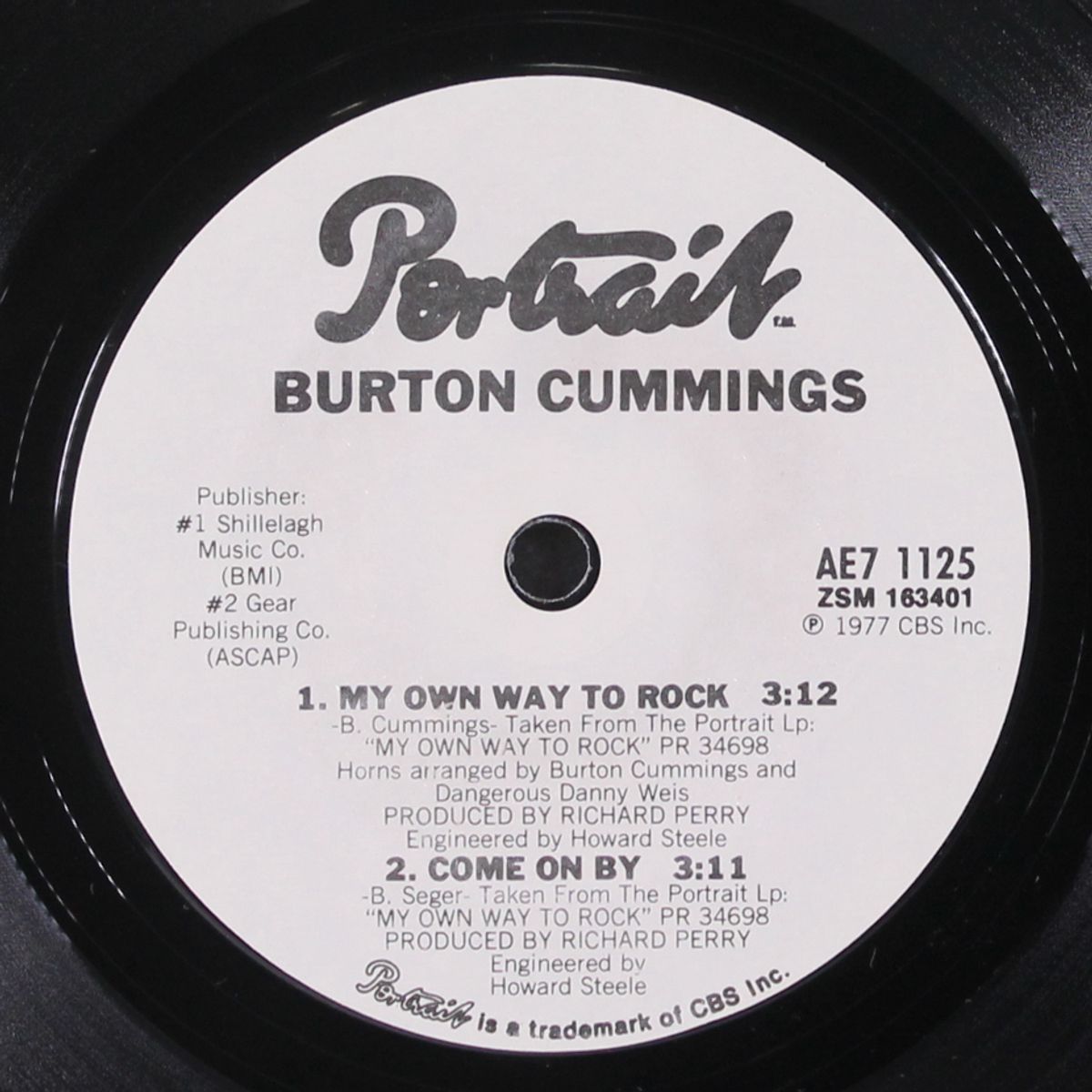 my own way to rock by BURTON CUMMINGS