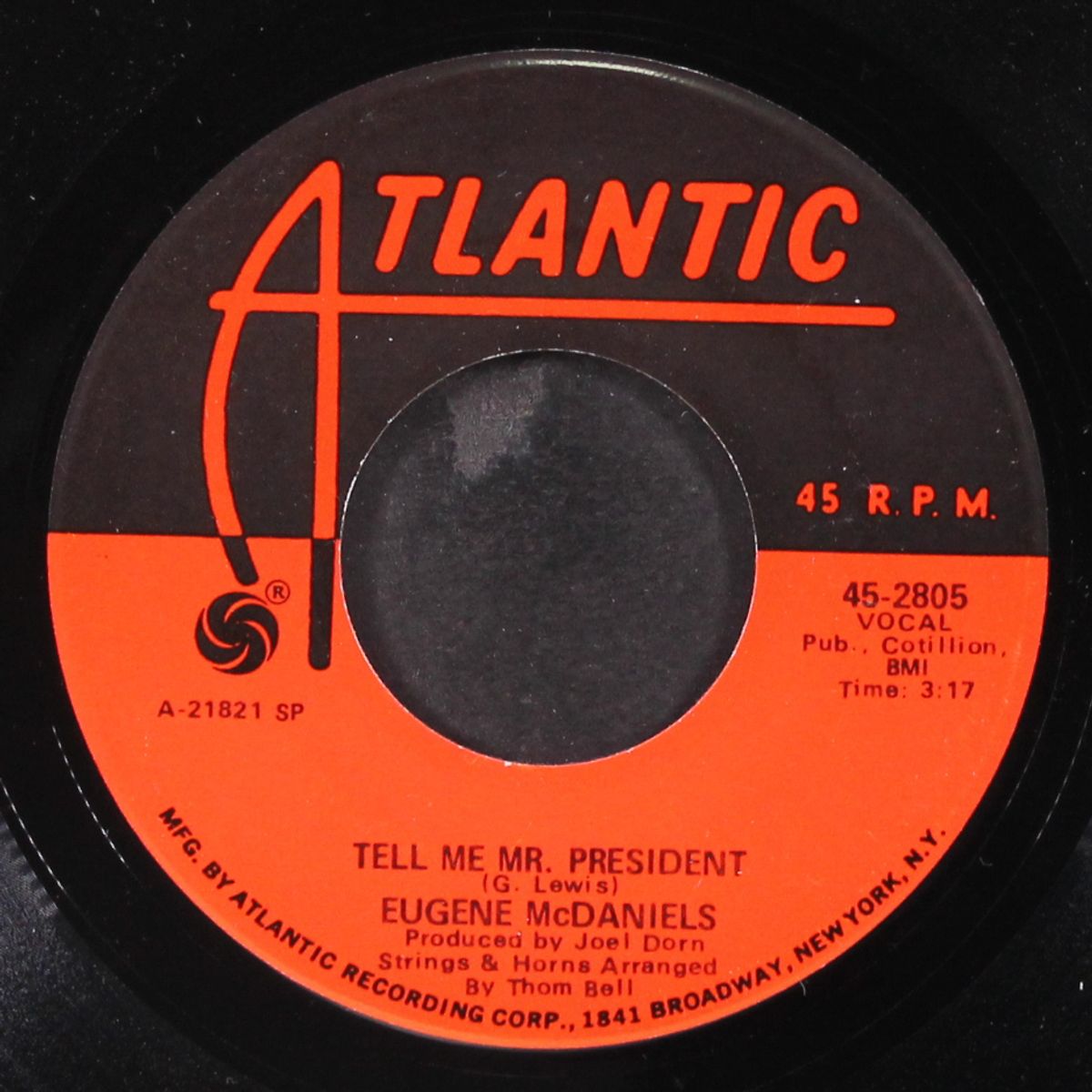 tell me mr. president / the lord is back by EUGENE MCDANIELS