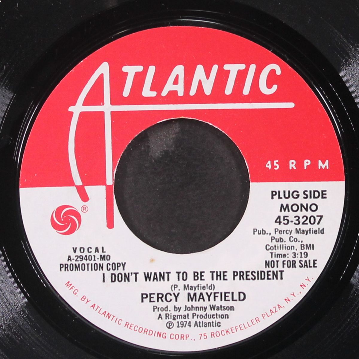 i don't want to be the president / mono by PERCY MAYFIELD