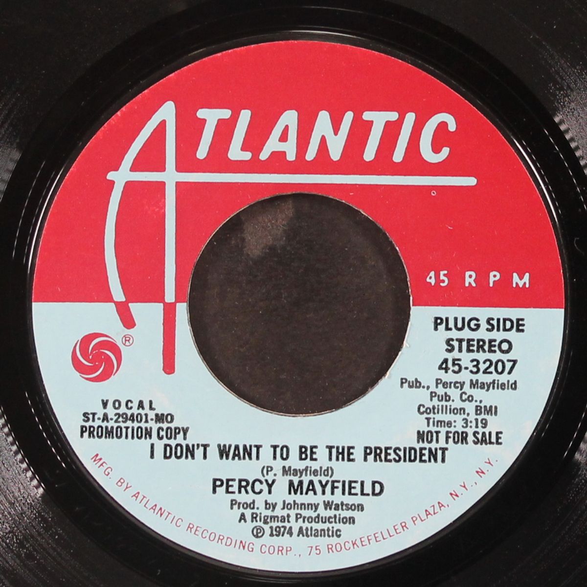 i don't want to be the president / mono by PERCY MAYFIELD